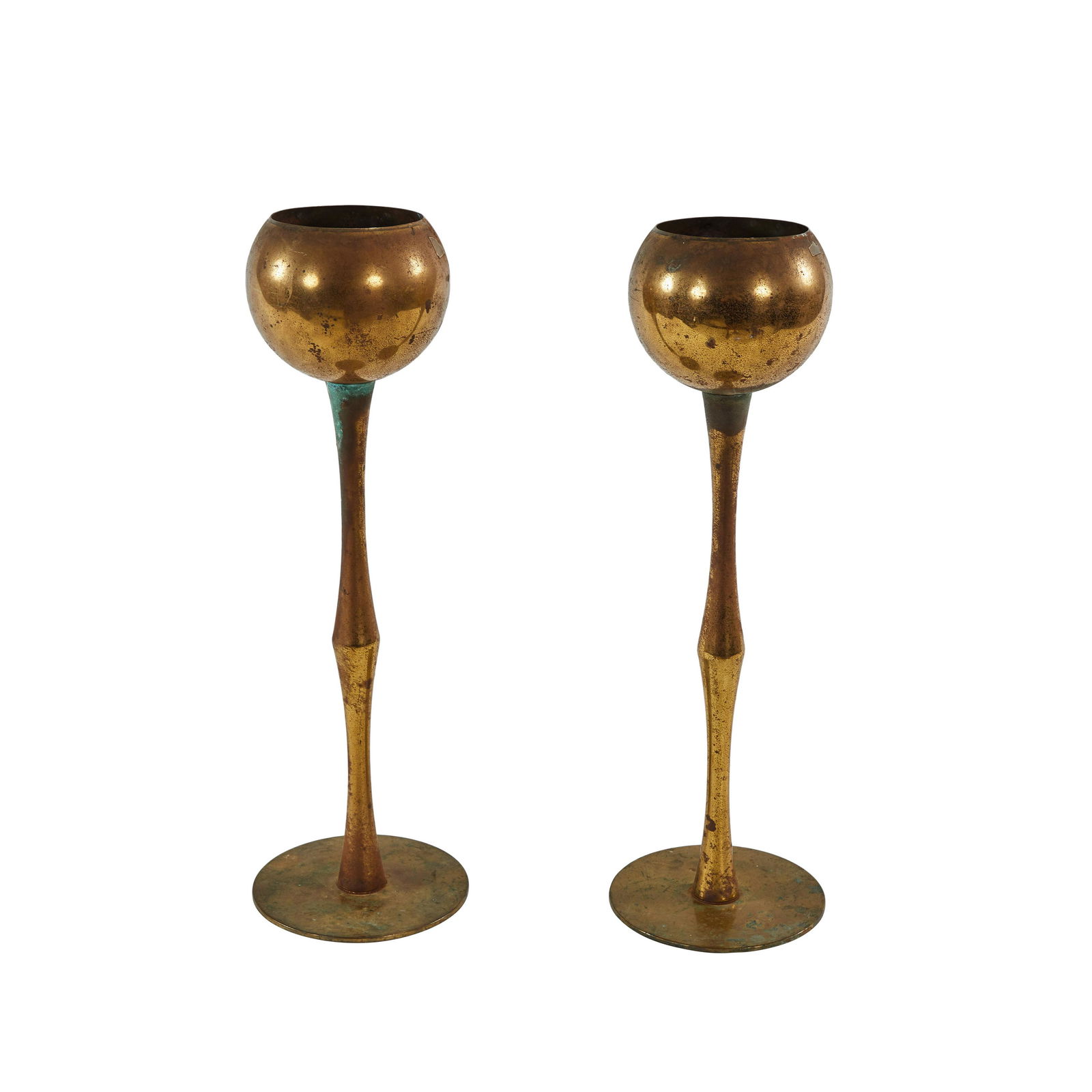 Laverne Style Brass Planters (2) (1 of 1)