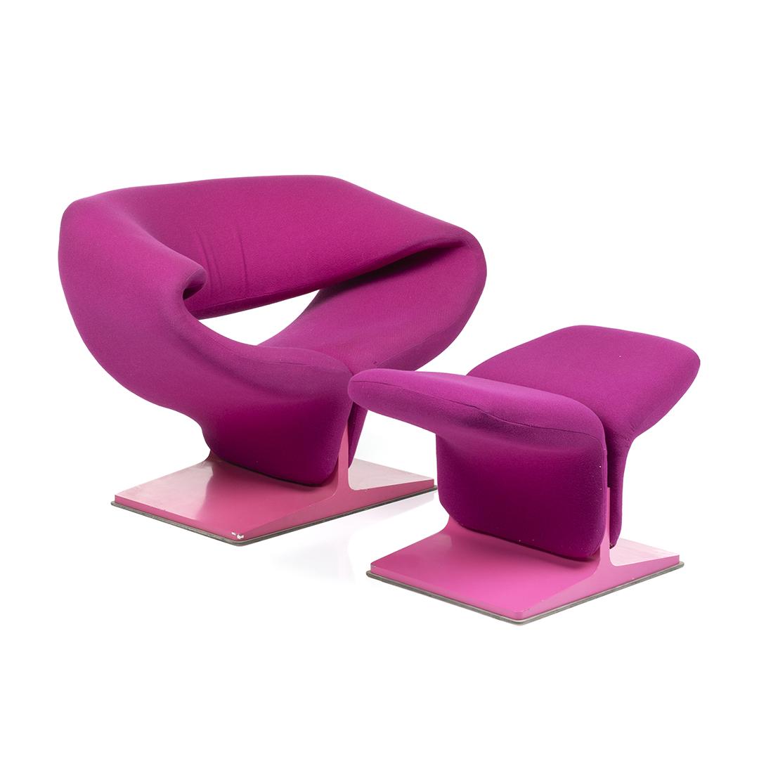 Pierre Paulin Ribbon Chair and Ottoman (2) (1 of 6)