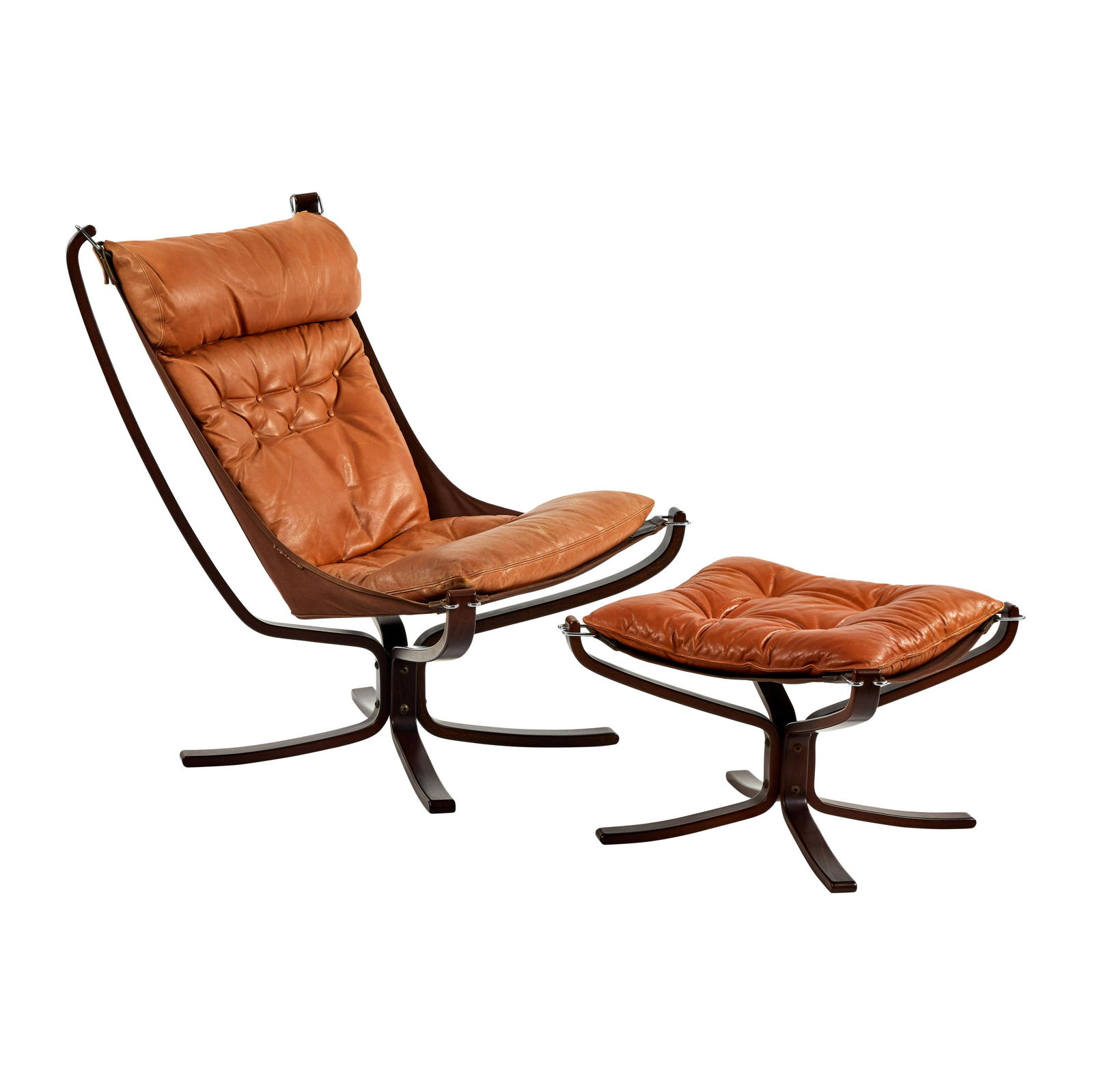 Sigurd Ressell Falcon Lounge Chair and Ottoman (2) (1 of 6)