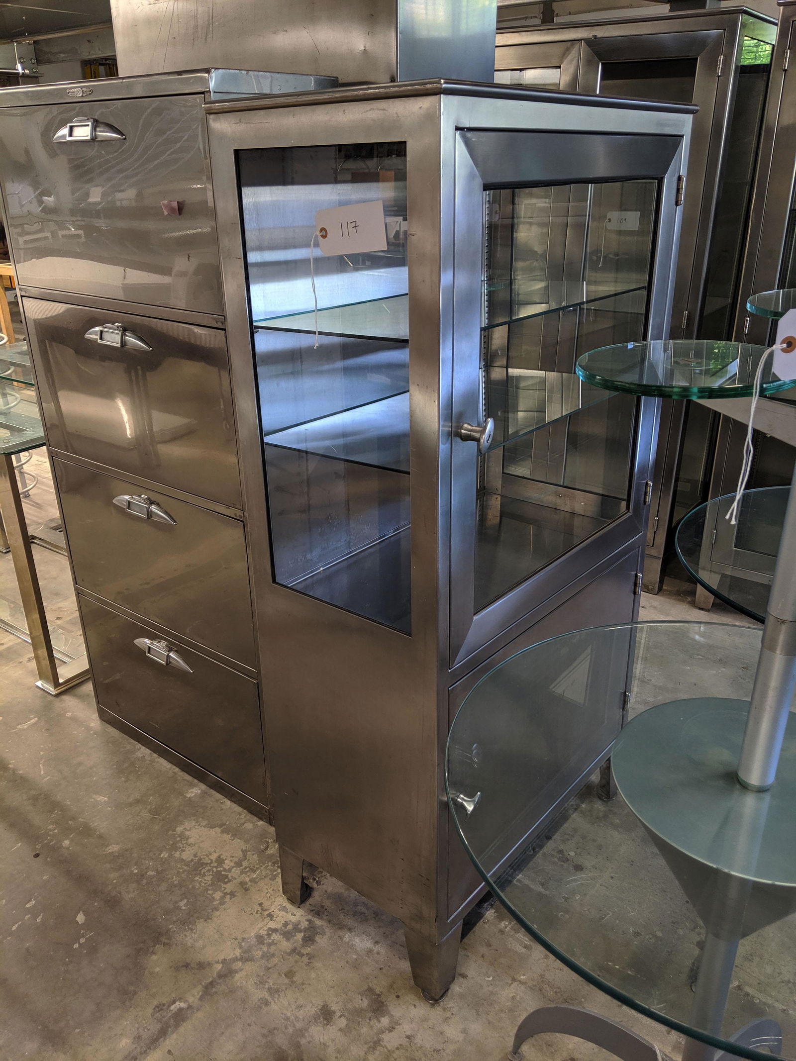 Two Part Display Cabinet (1 of 1)