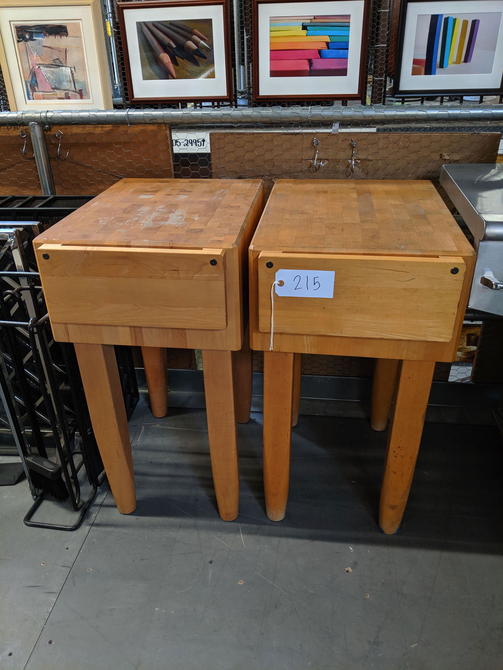Small Butcher Block Tables (2) (1 of 2)