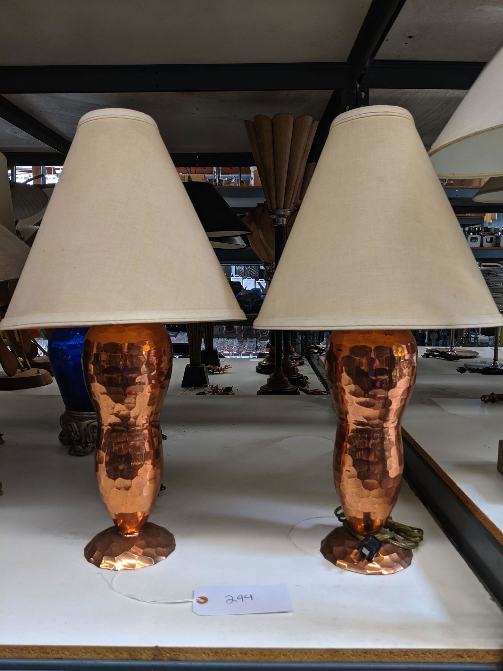 Hammered Copper Table Lamps 2 Oct 26 2019 Billings In Ca