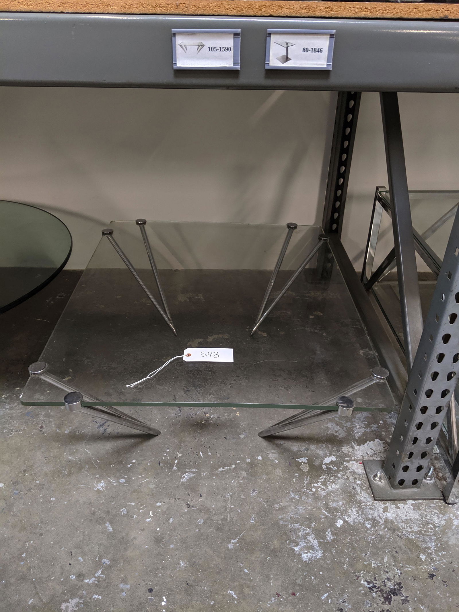 Chrome Hairpin Coffee Table (1 of 2)