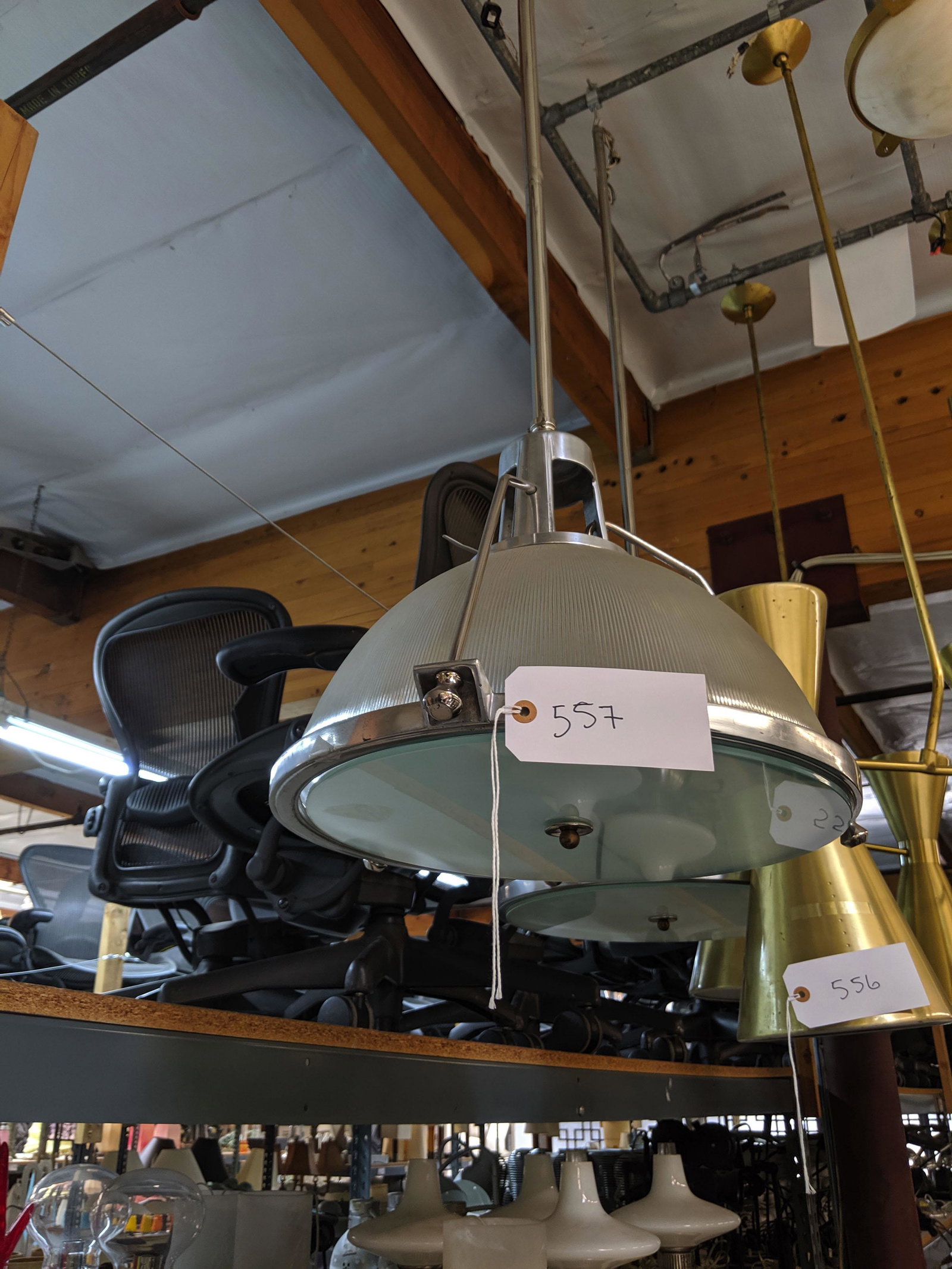 Nautical Style Pendant Lights (2): Pair of nautical style pendant lights.
