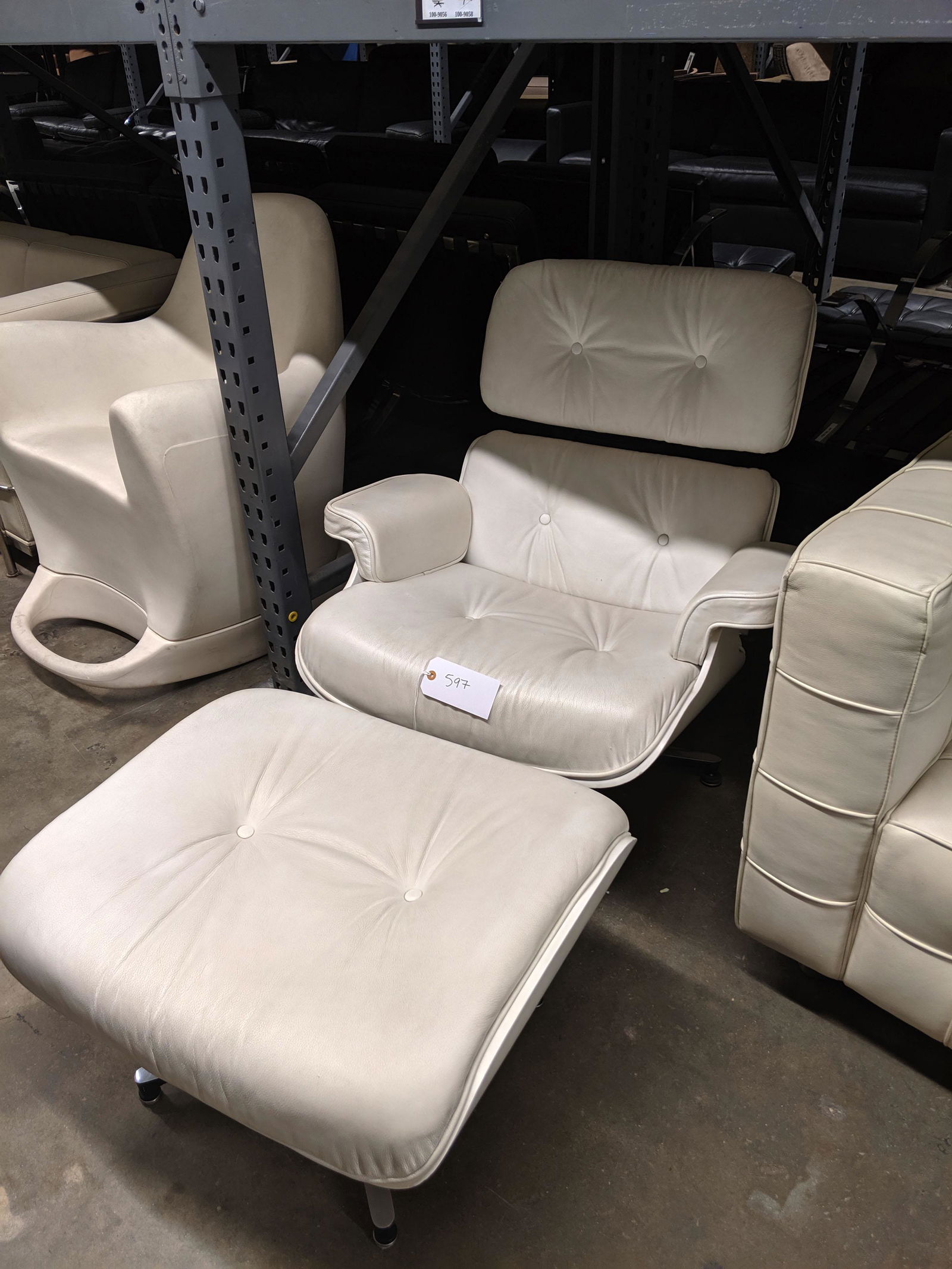 Eames Style Lounge Chair and Ottoman (1 of 3)