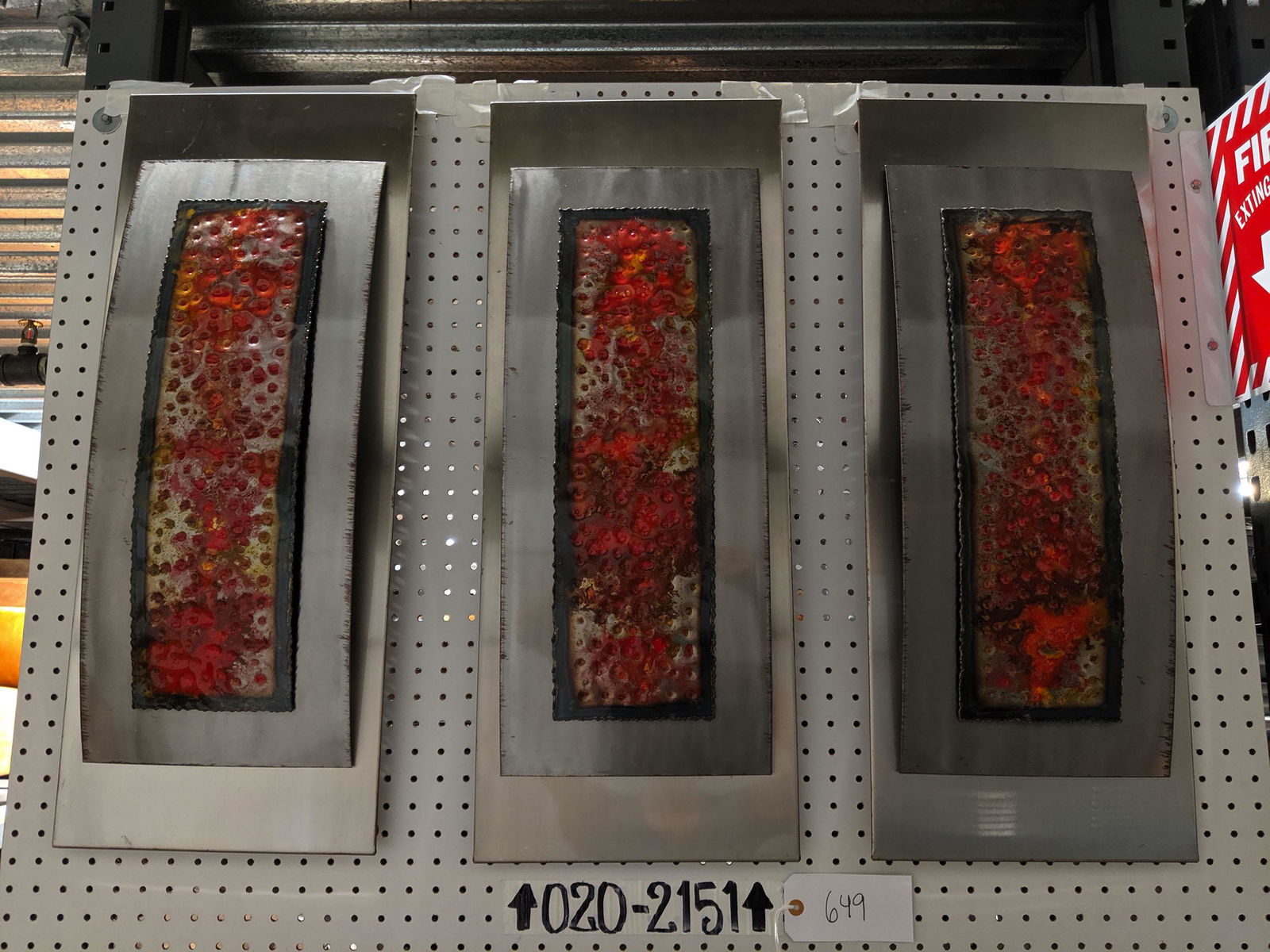 Metal and Resin Wall Sculpture (3) (1 of 1)