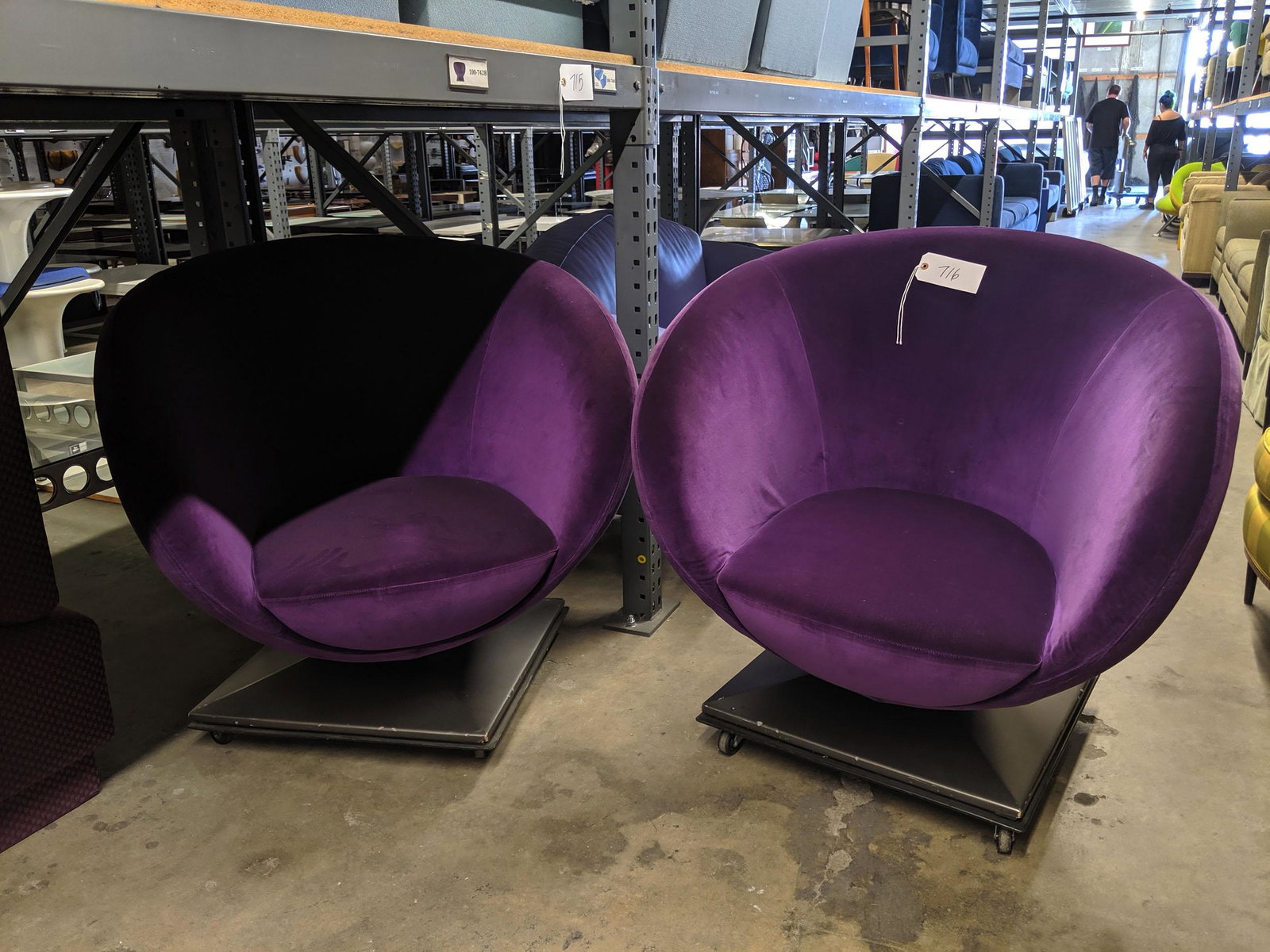 Purple Velvet Chairs (2) (1 of 2)