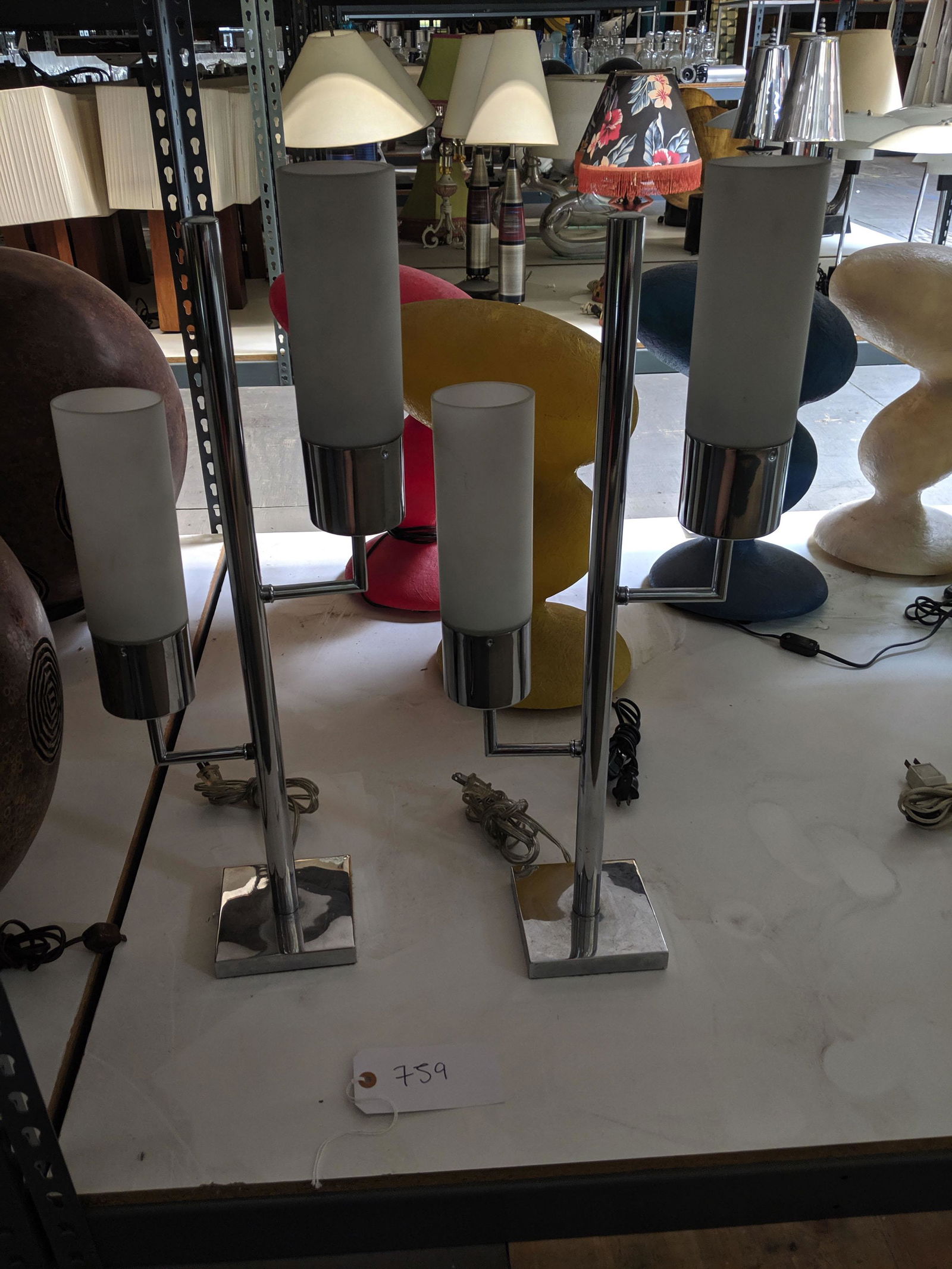 Chrome Table Lamps (2) (1 of 1)