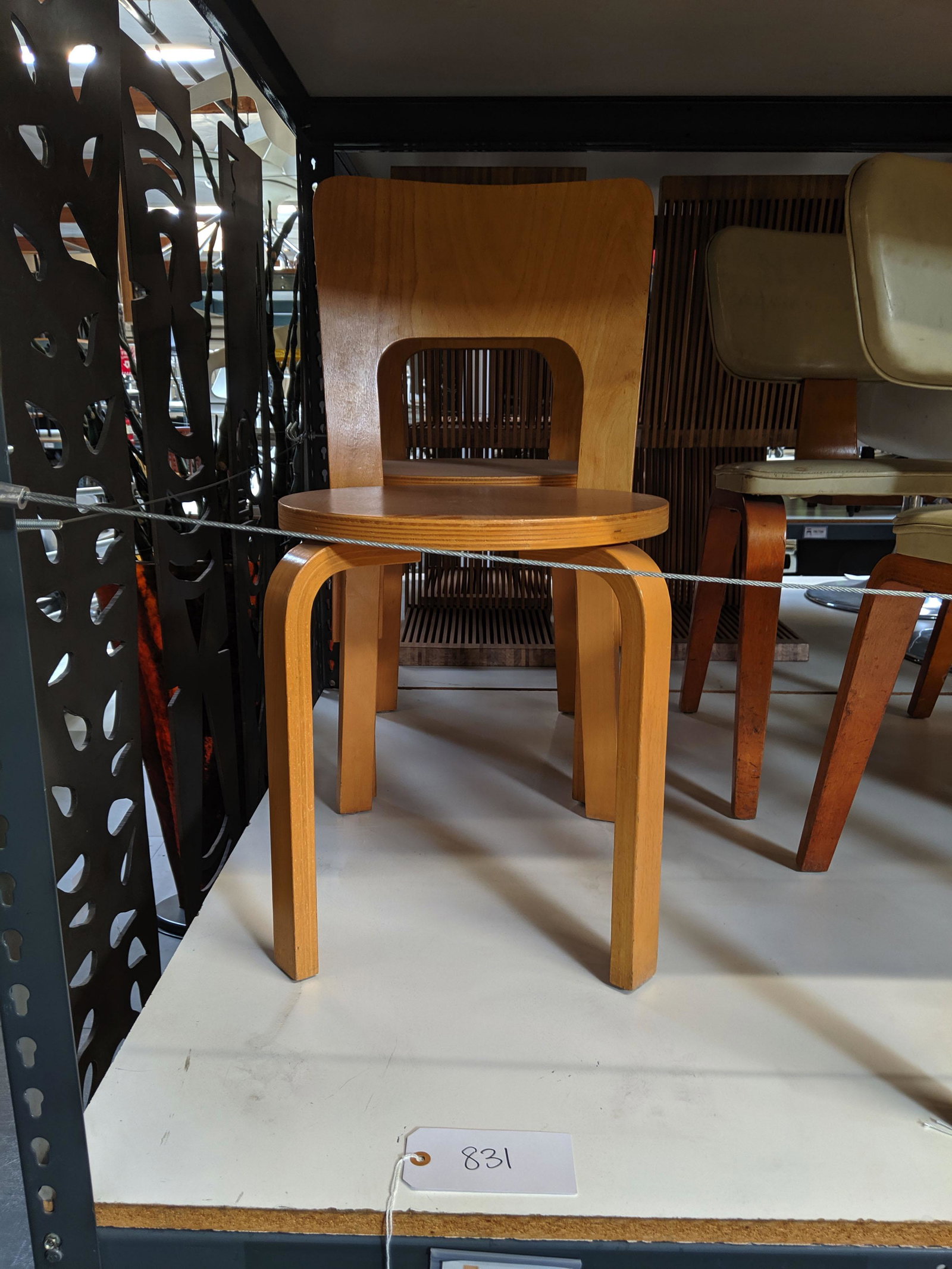 Bentwood Seating (5): Set of five bentwood side chairs and one stool.