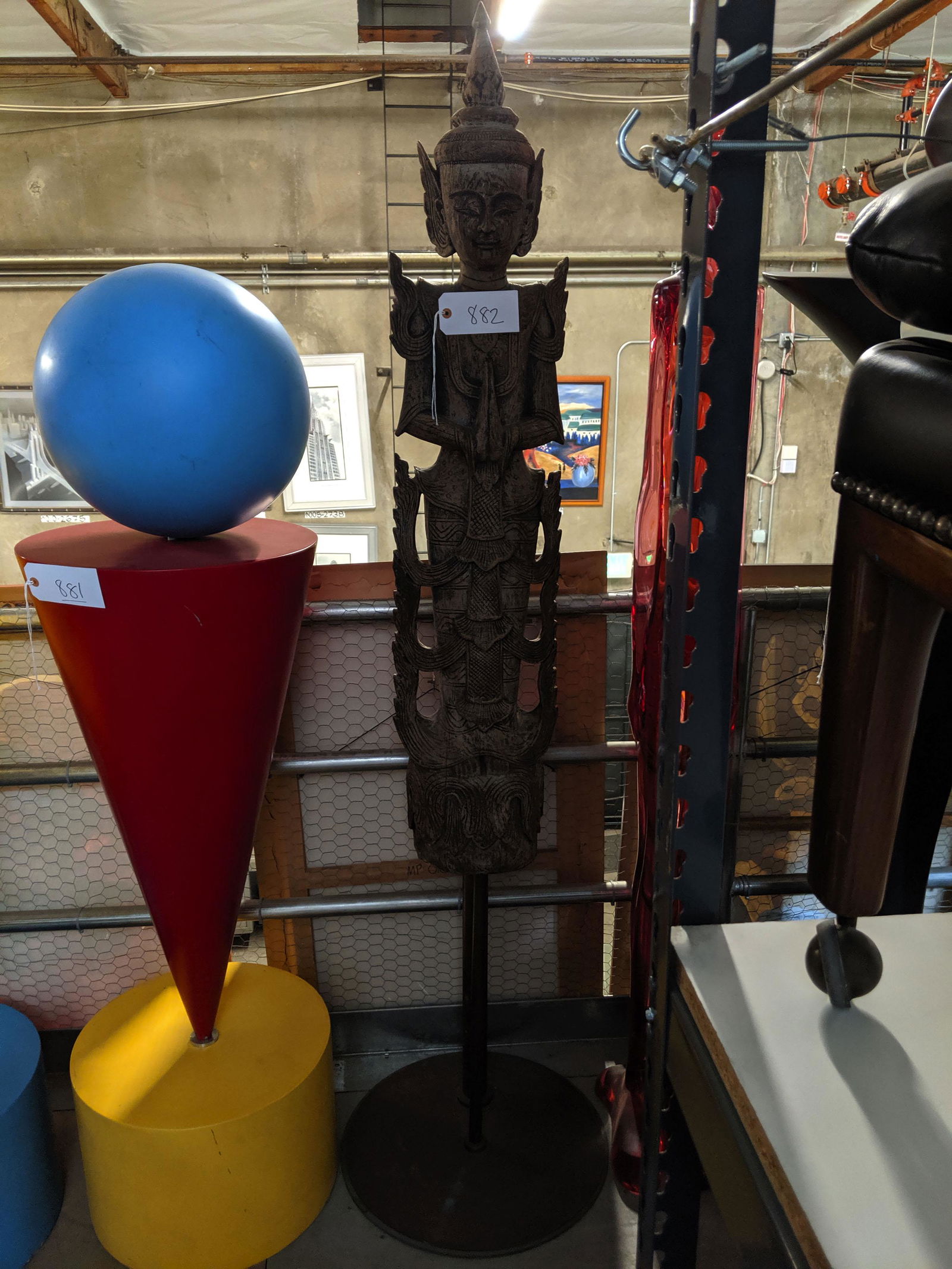 Southeast Asian Style Floor Sculpture (1 of 2)