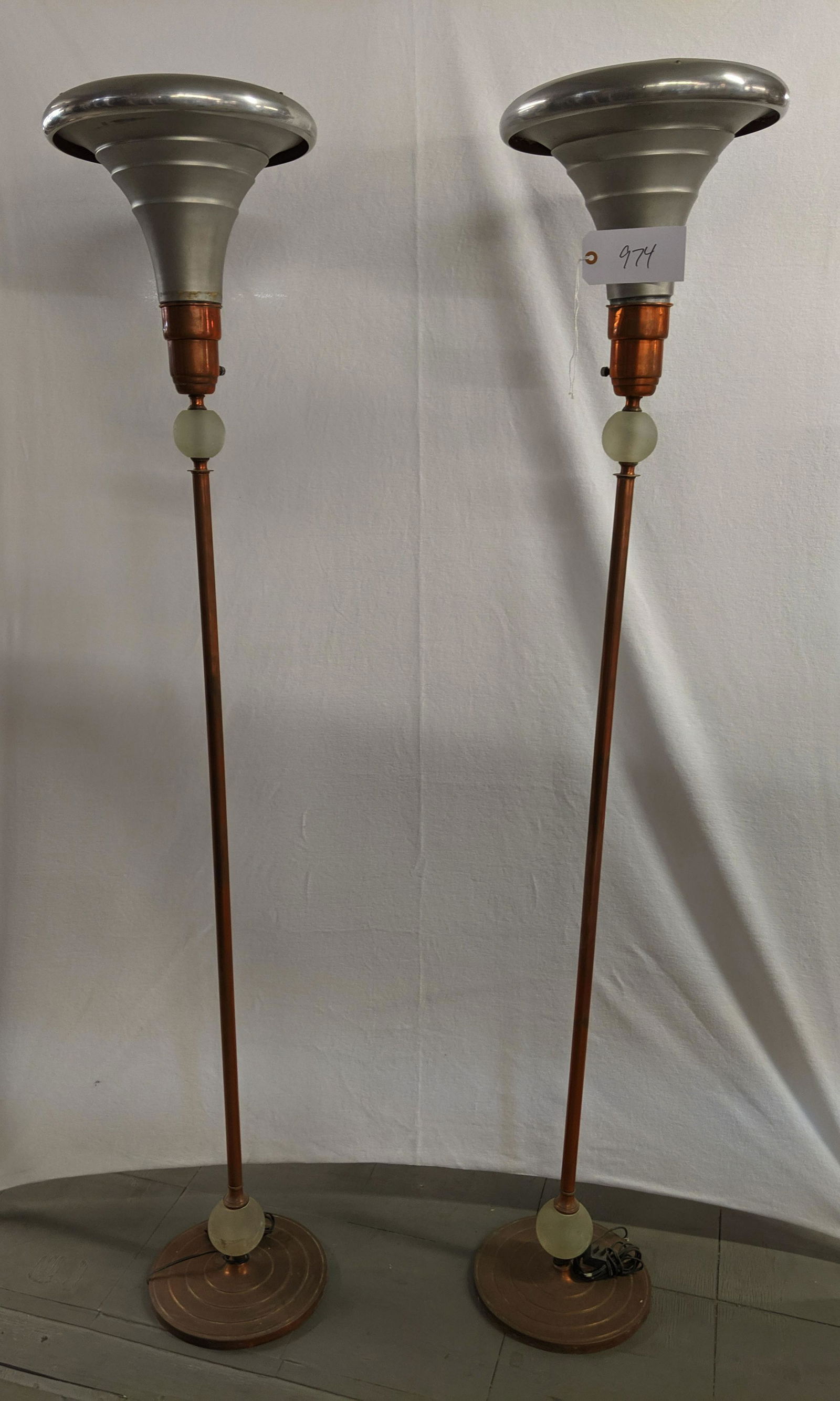 Art Deco Style Torchieres (2) (1 of 1)