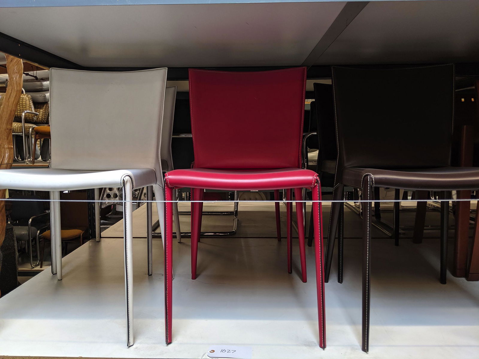 Stitched Leather Side Chairs (1 of 4)