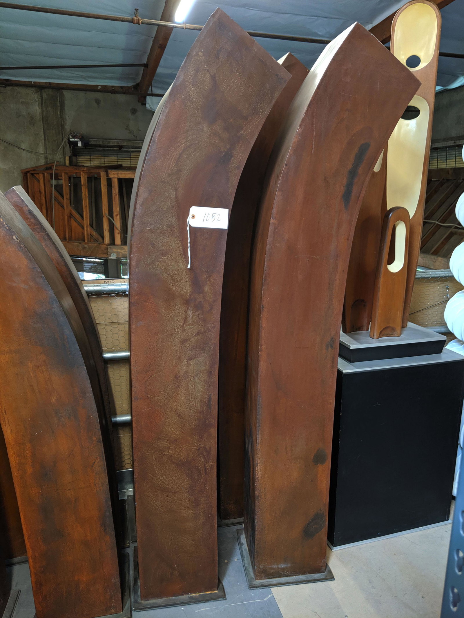 Abstract Steel Floor Sculptures (1 of 2)