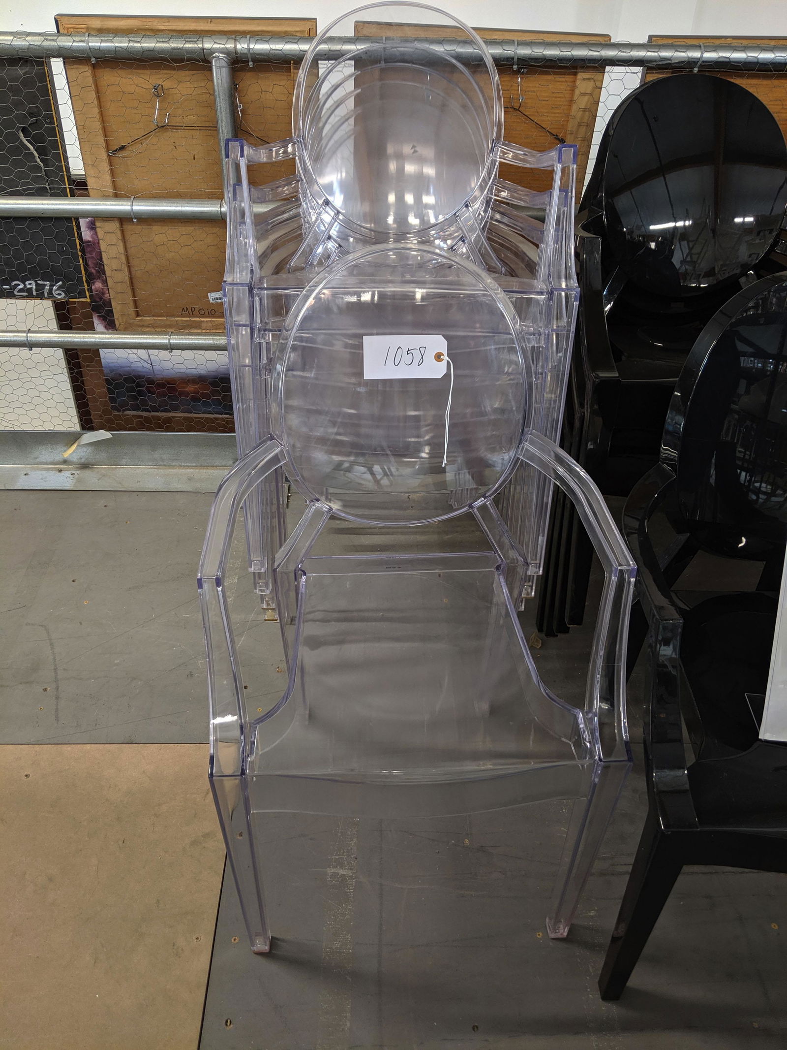 Philippe Starck Clear Acrylic Armchairs (1 of 1)