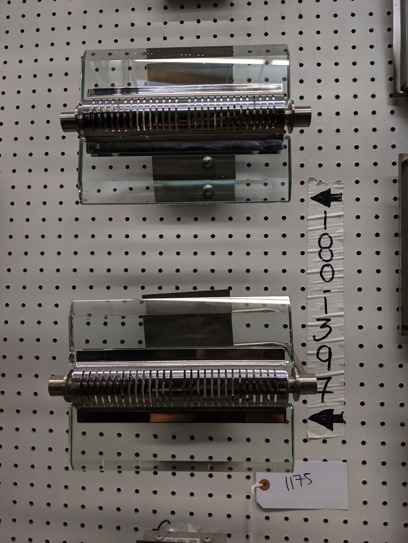 Metal and Glass Wall Sconces (1 of 2)