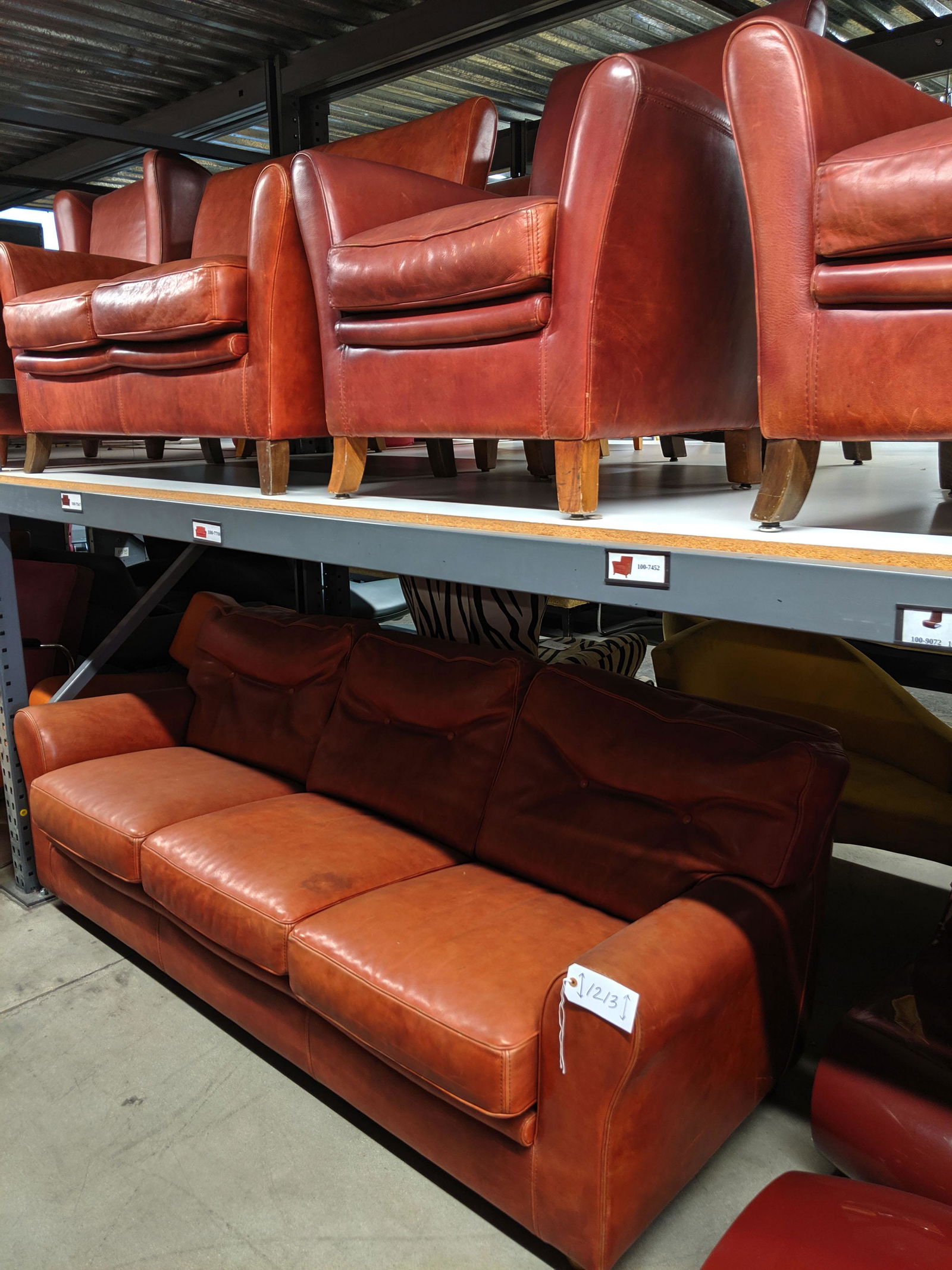 Leather Seating Set (1 of 3)