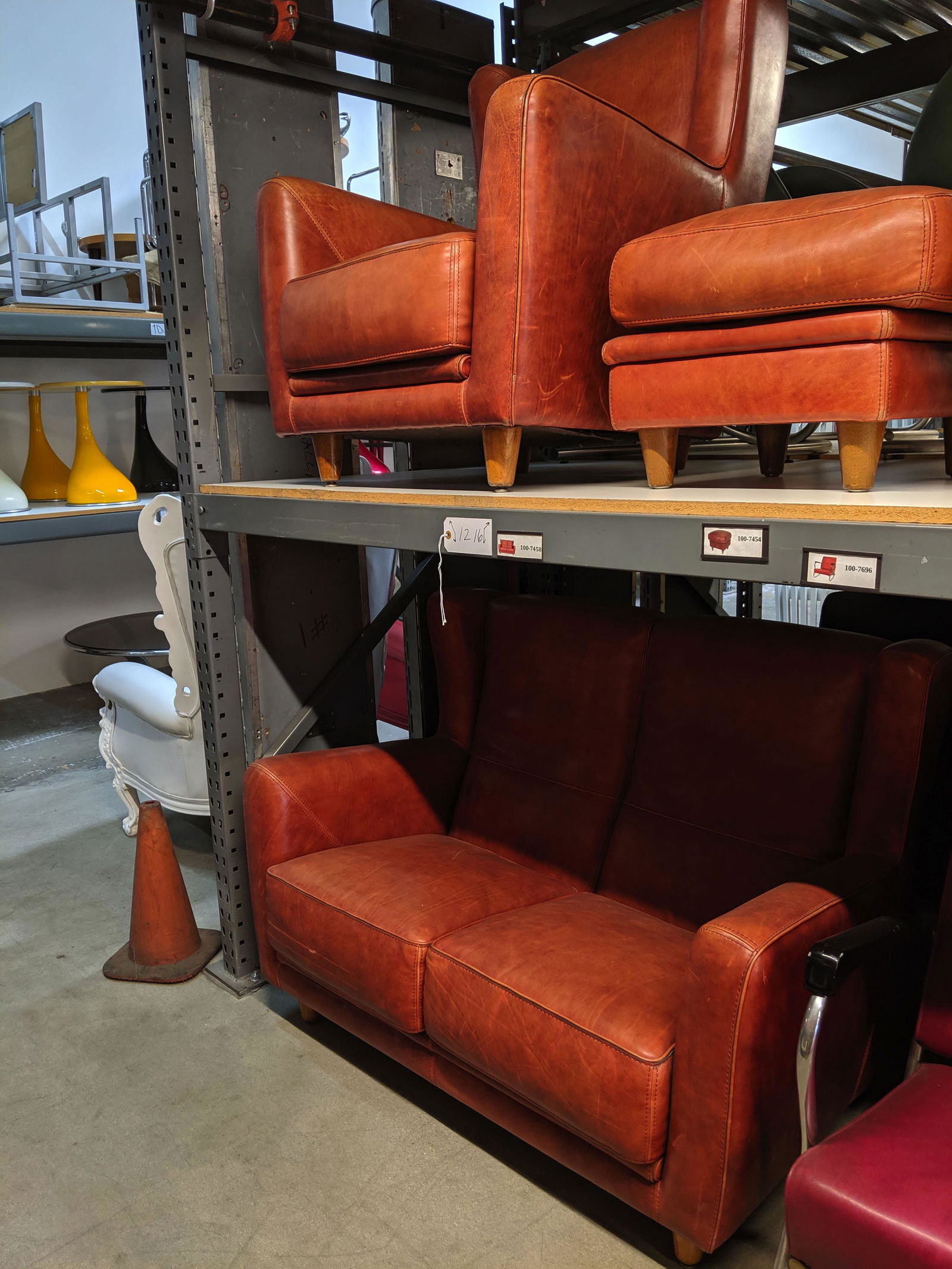 Leather Seating Set (1 of 3)