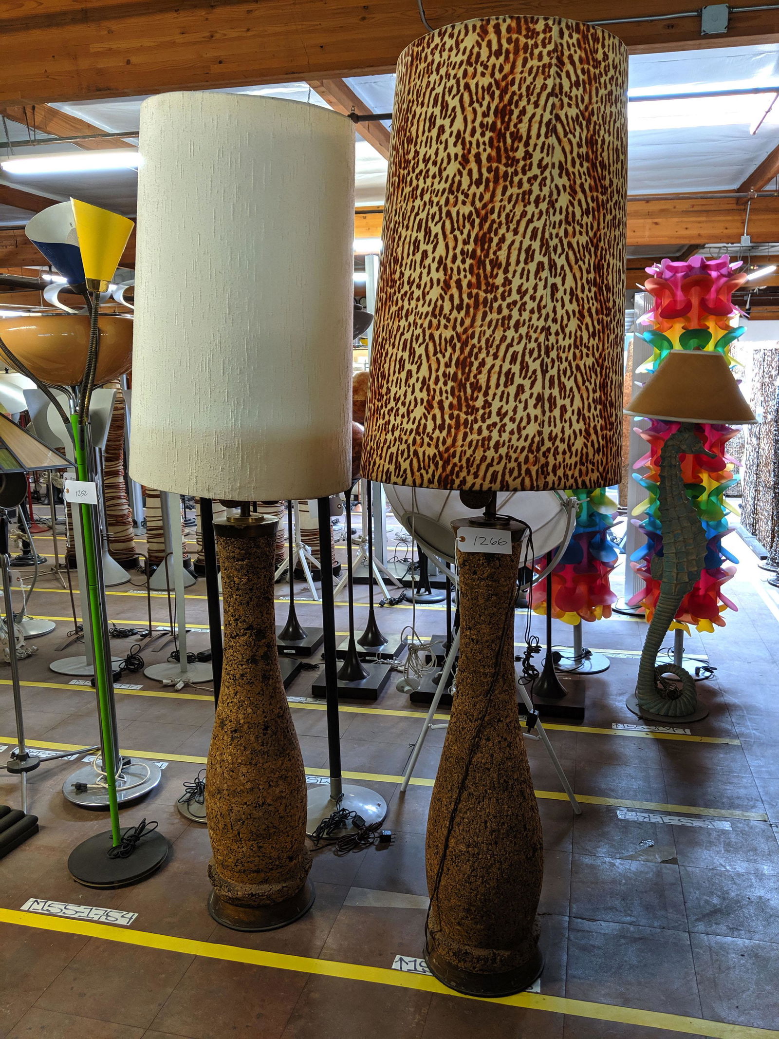 Monumental Cork Floor Lamps (1 of 10)
