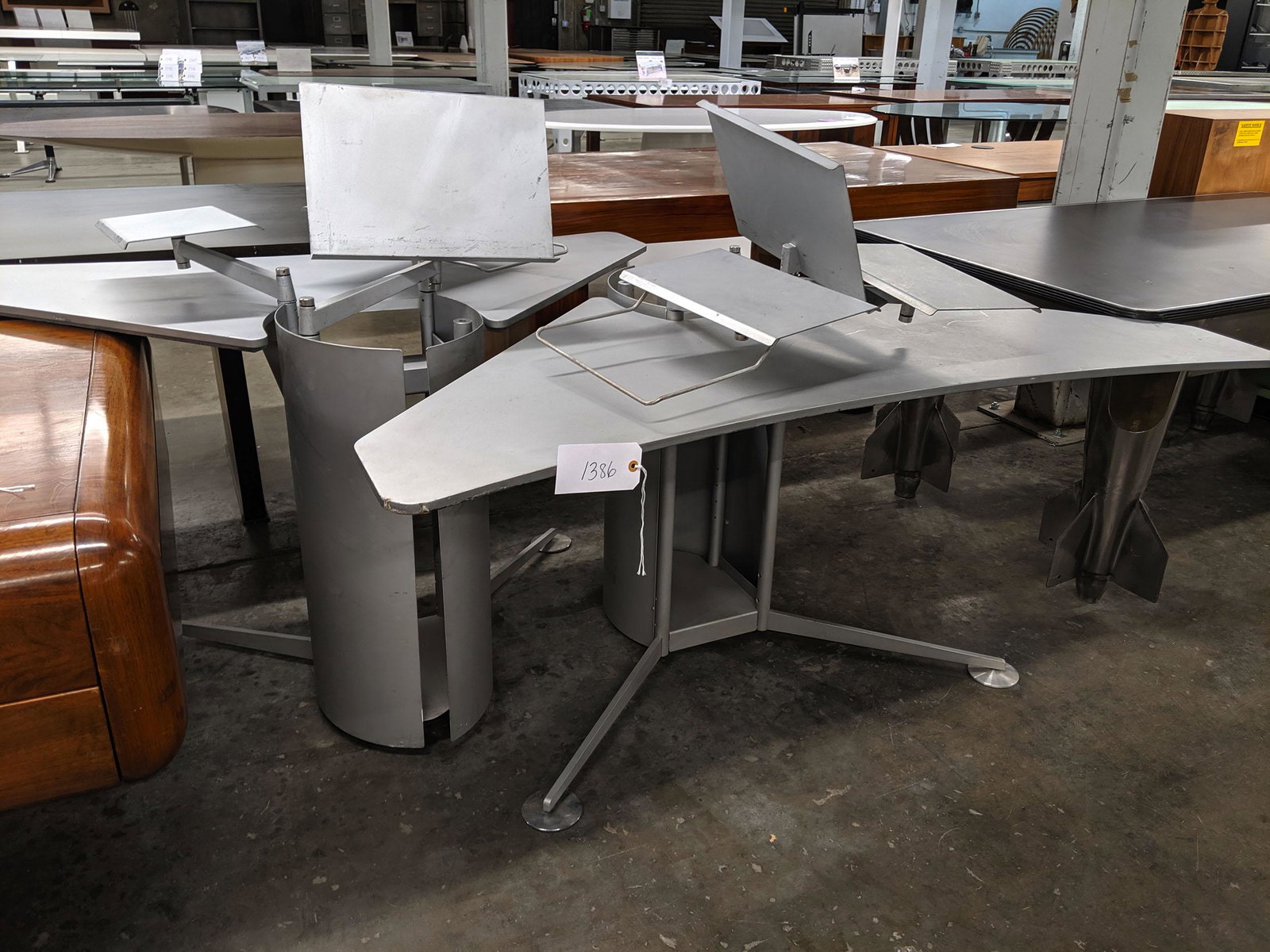 Post Modern Workstations: Pair of Post Modern workstations.