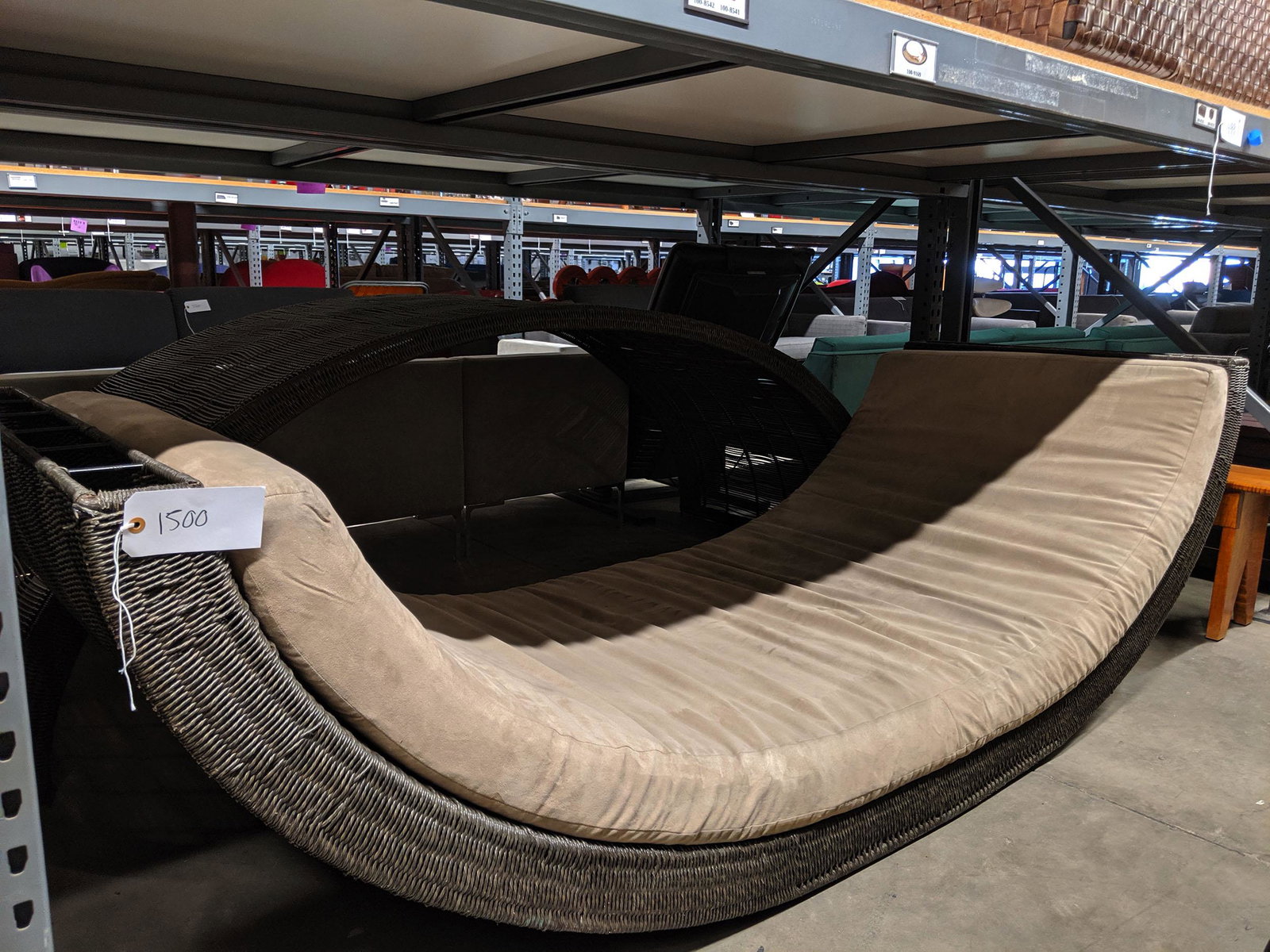 Canopy Daybed: Woven canopy daybed.