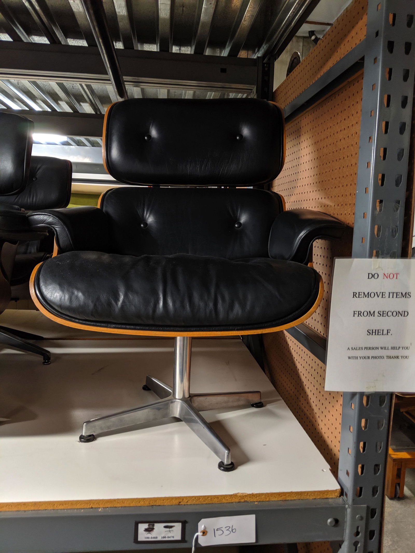 Eames Style Lounge Chair and Ottoman (1 of 2)