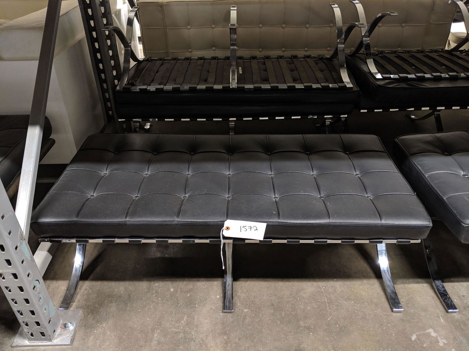 Mies van der Rohe Style Two-Seat Bench (1 of 1)