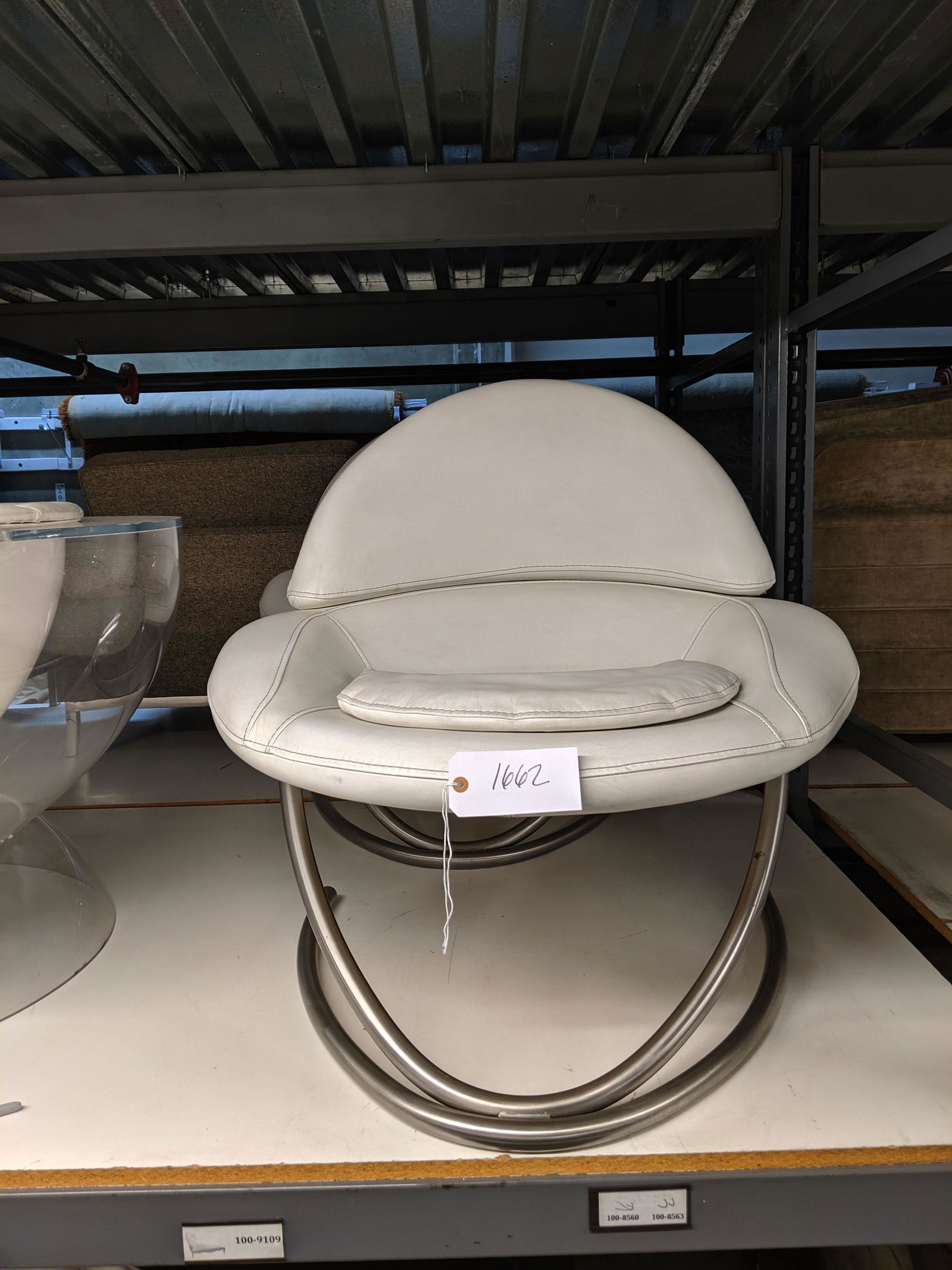 Post Modern Lounge Chairs and Ottoman (1 of 2)