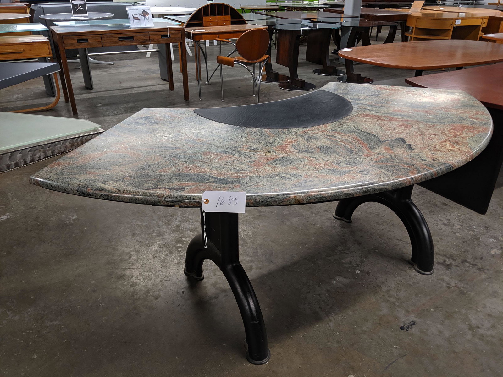 Curved Post Modern Desk (1 of 2)