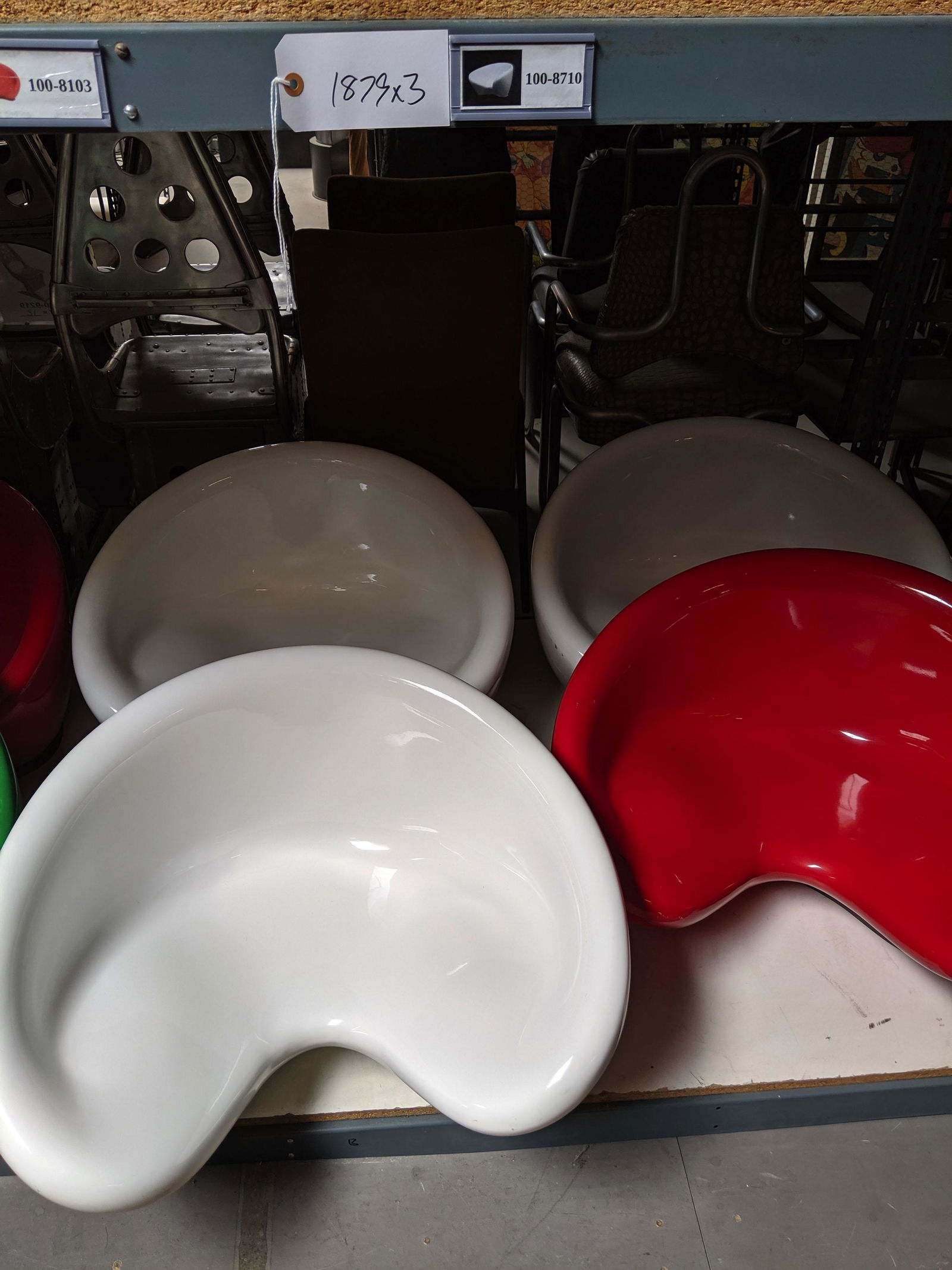 White Fiberglass Chairs (1 of 1)