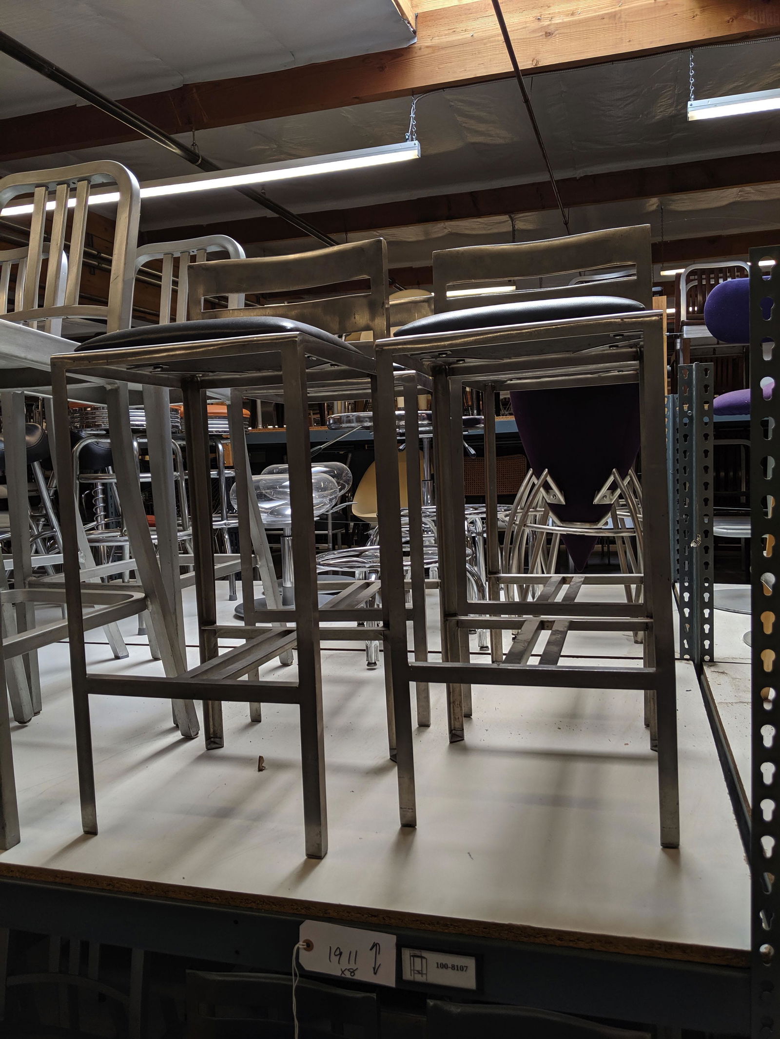 Metal bar stools (1 of 2)