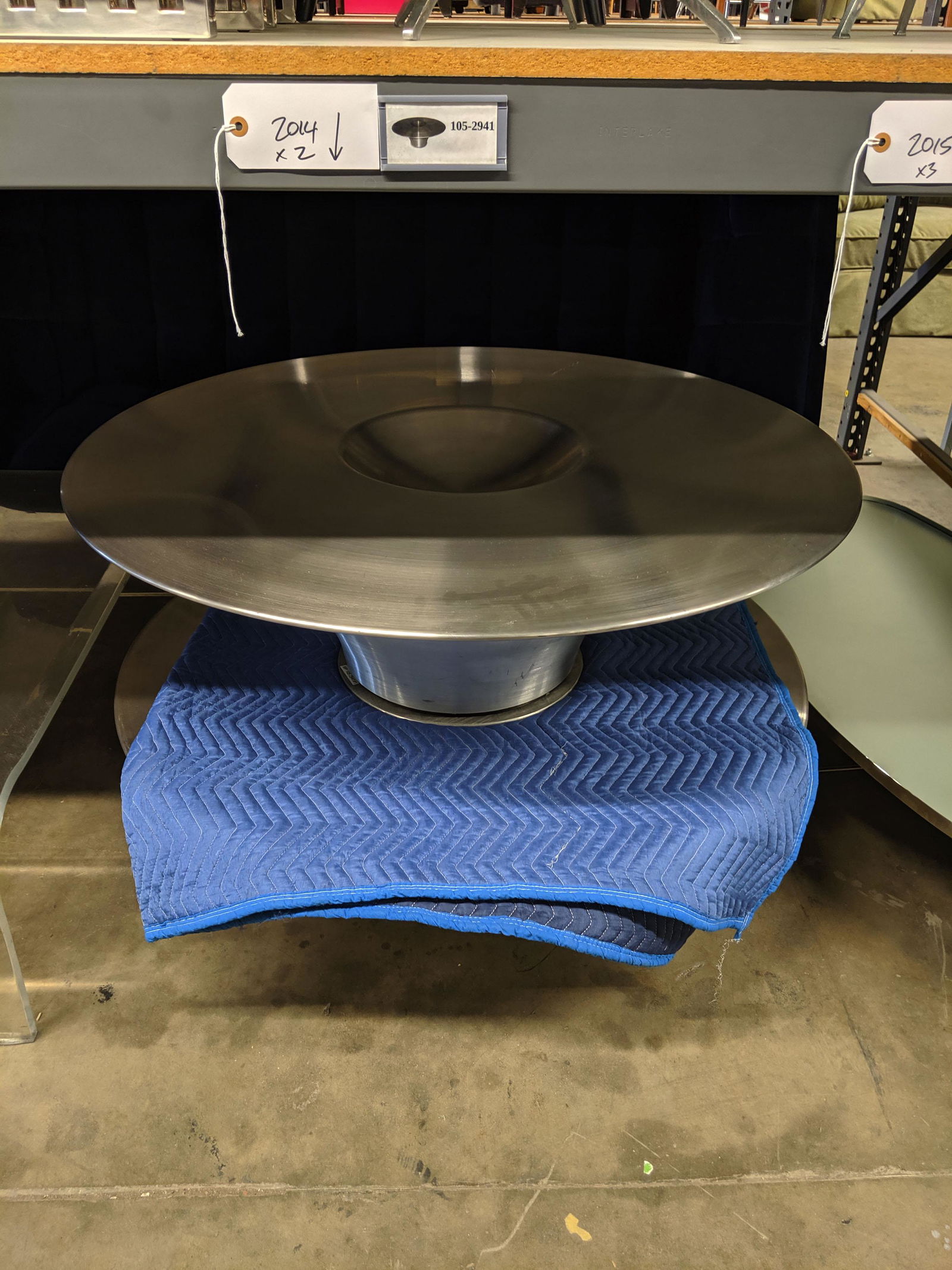 Spun Aluminum Coffee Table (1 of 1)