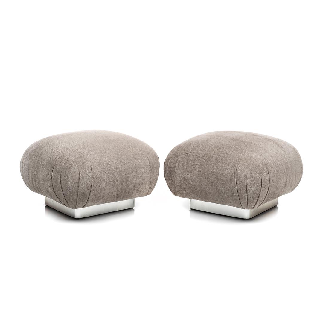 Karl Springer Style Poufs (2) (1 of 5)