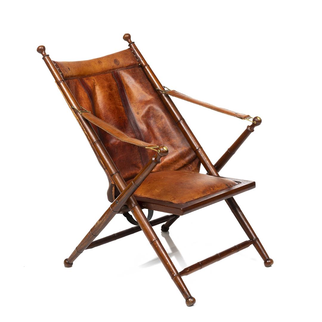 Leather Campaign Chair (1 of 6)