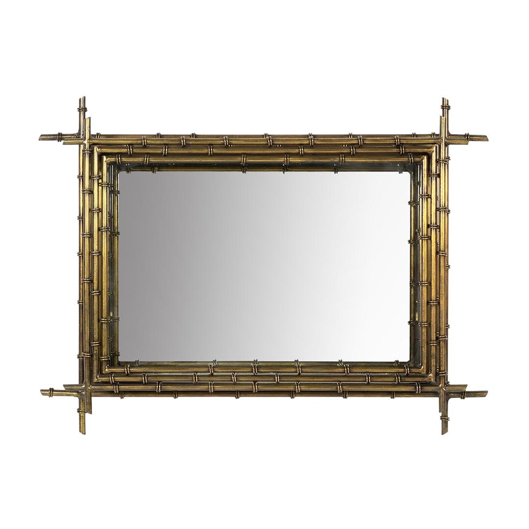 C. Jere Bamboo Shadowbox Mirror (1 of 5)