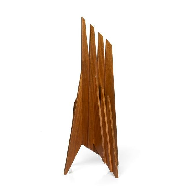 Mahogany Abstract Floor Sculpture (1 of 5)
