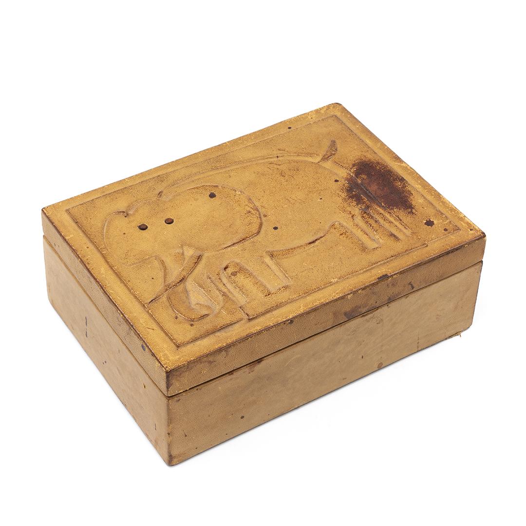 Italian Leather Elephant Box (1 of 4)