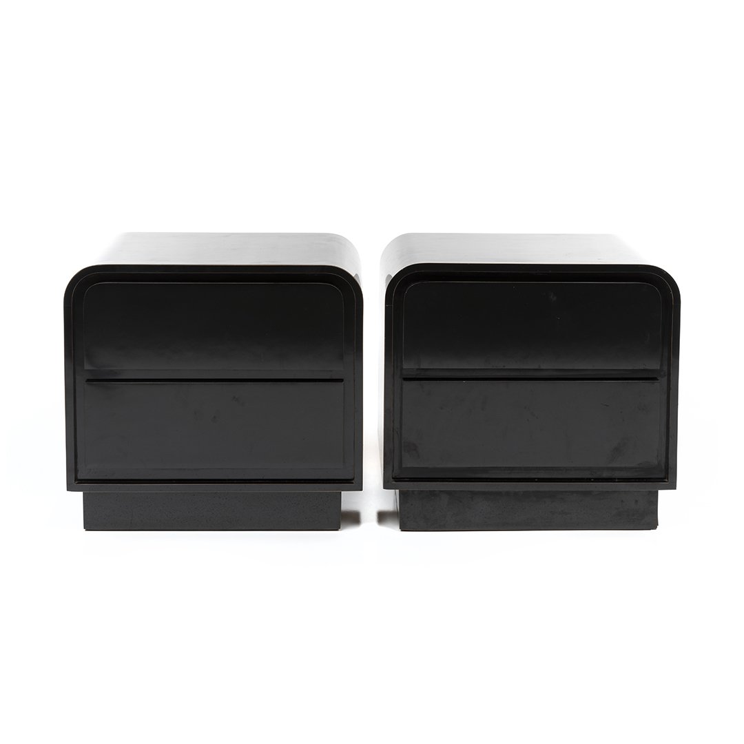 Black Laminate Nightstands (2) (1 of 4)