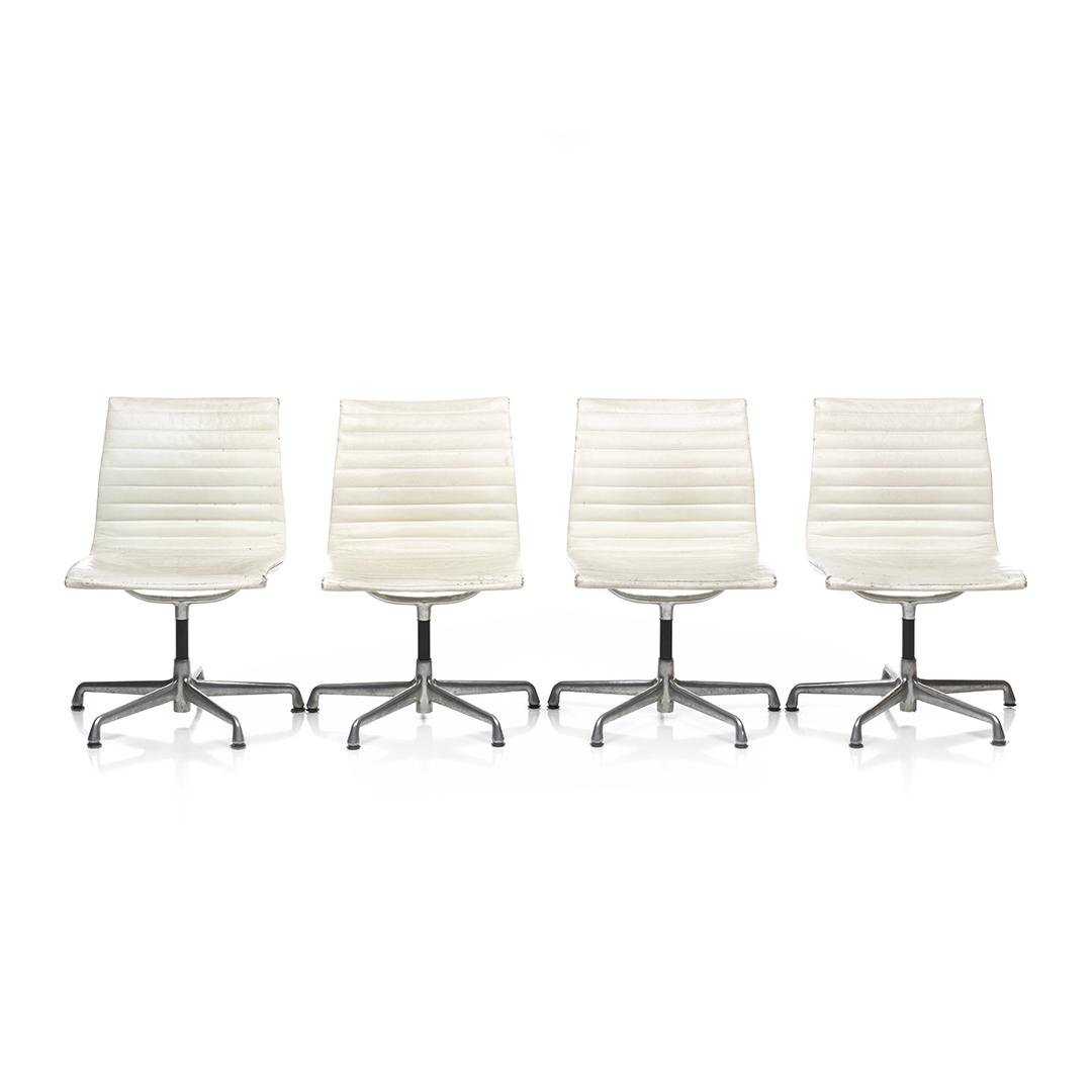 Charles and Ray Eames Aluminum Group Chairs (4) (1 of 6)