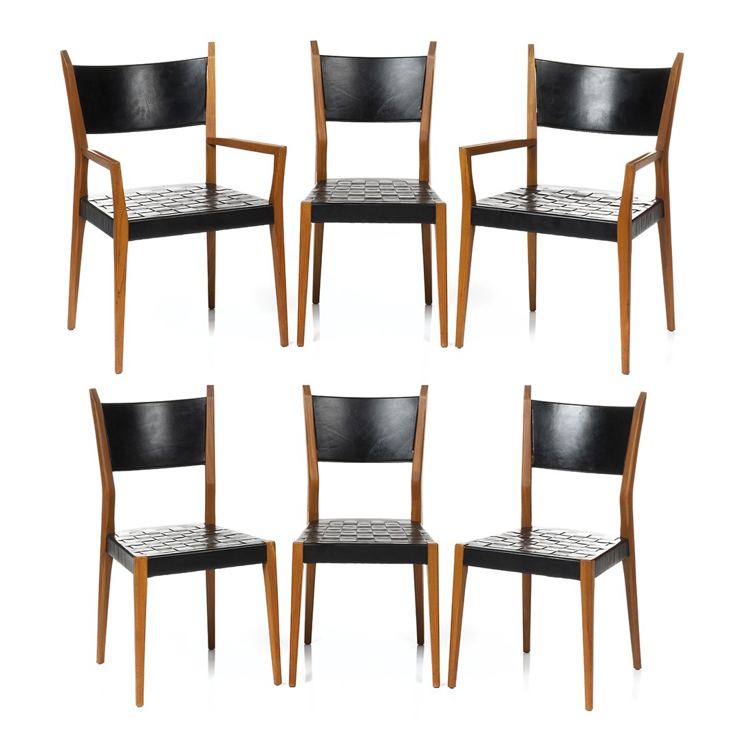 Paul McCobb Leather Chairs (6) (1 of 10)