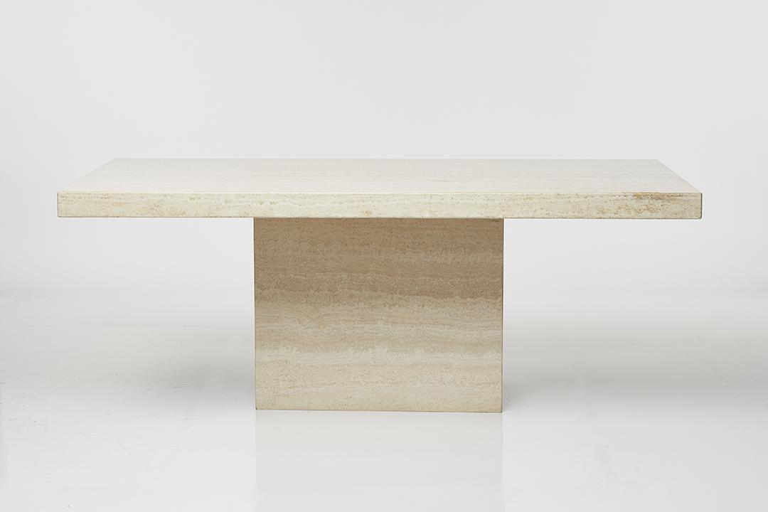 Travertine Dining Table (1 of 5)