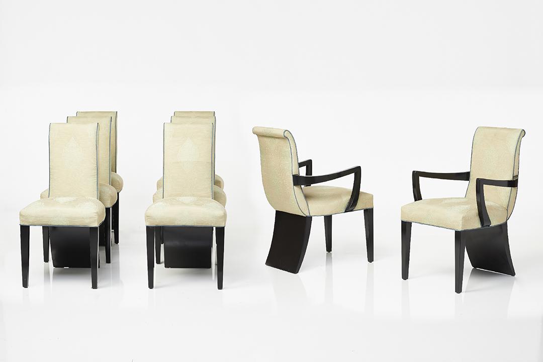 James Mont Three-Legged Dining Chairs (8) (1 of 9)