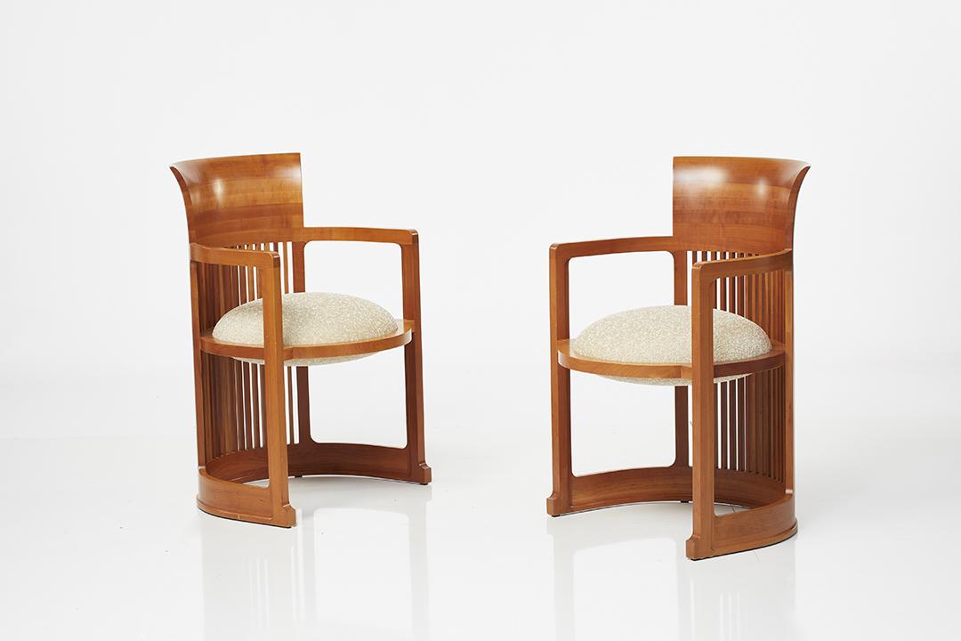 Frank Lloyd Wright Taliesin Barrel Armchairs (2) (1 of 9)