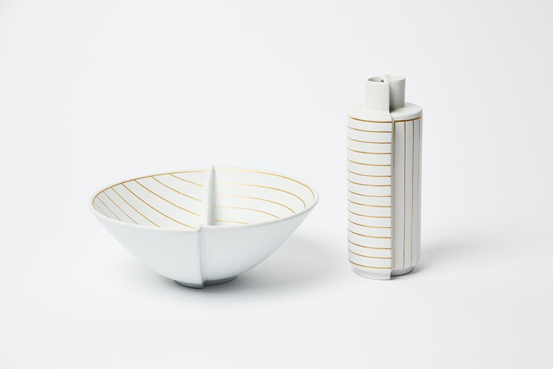 Wilhelm Kage Guldsurrea Vase and Bowl (1 of 9)