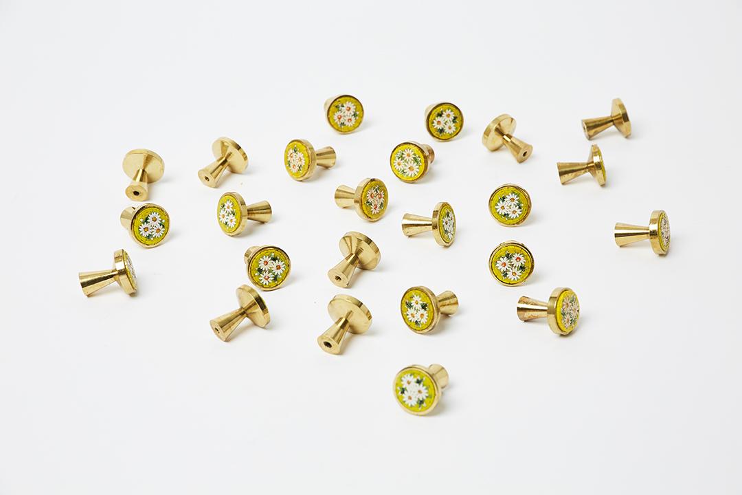 Evelyn Ackerman Micro-Mosaic Floral Drawer Pulls (24) (1 of 9)
