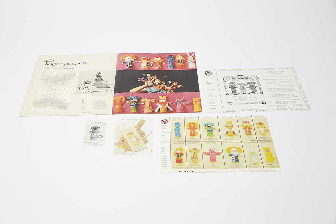 Evelyn Ackerman Monkey Finger Puppet and Ephemera (1 of 4)