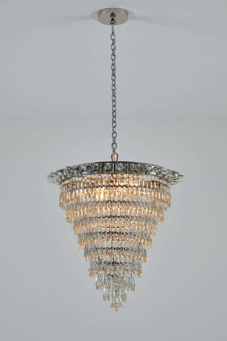 Art Deco Crystal Chandelier (1 of 9)