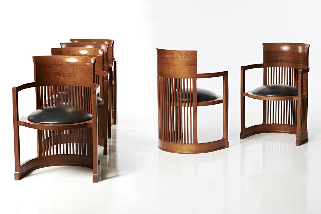 Frank Lloyd Wright Taliesin Chairs (6) (1 of 9)