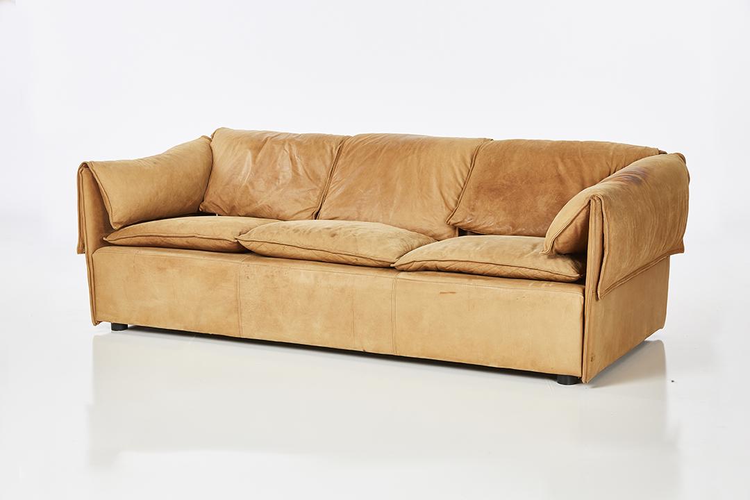 Danish Leather Sofa (1 of 9)