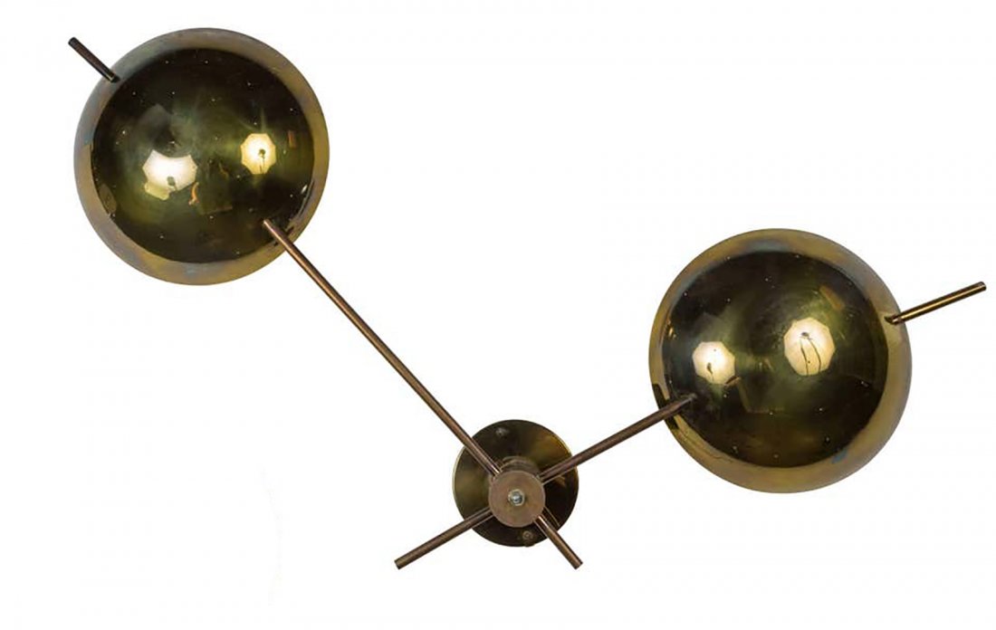 Lightolier Perforated Brass Wall Light (1 of 9)