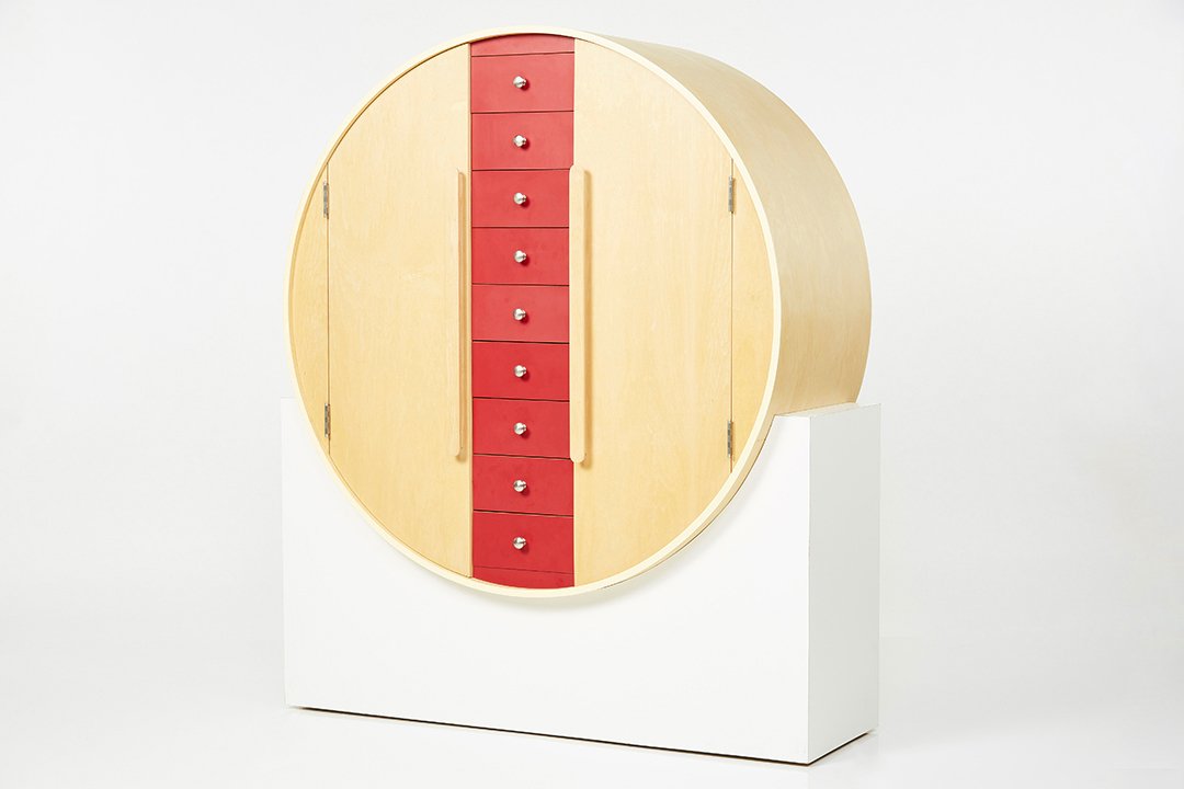 Stewart MacDougall, Unique Double-Sided Round Cabinet (1 of 9)